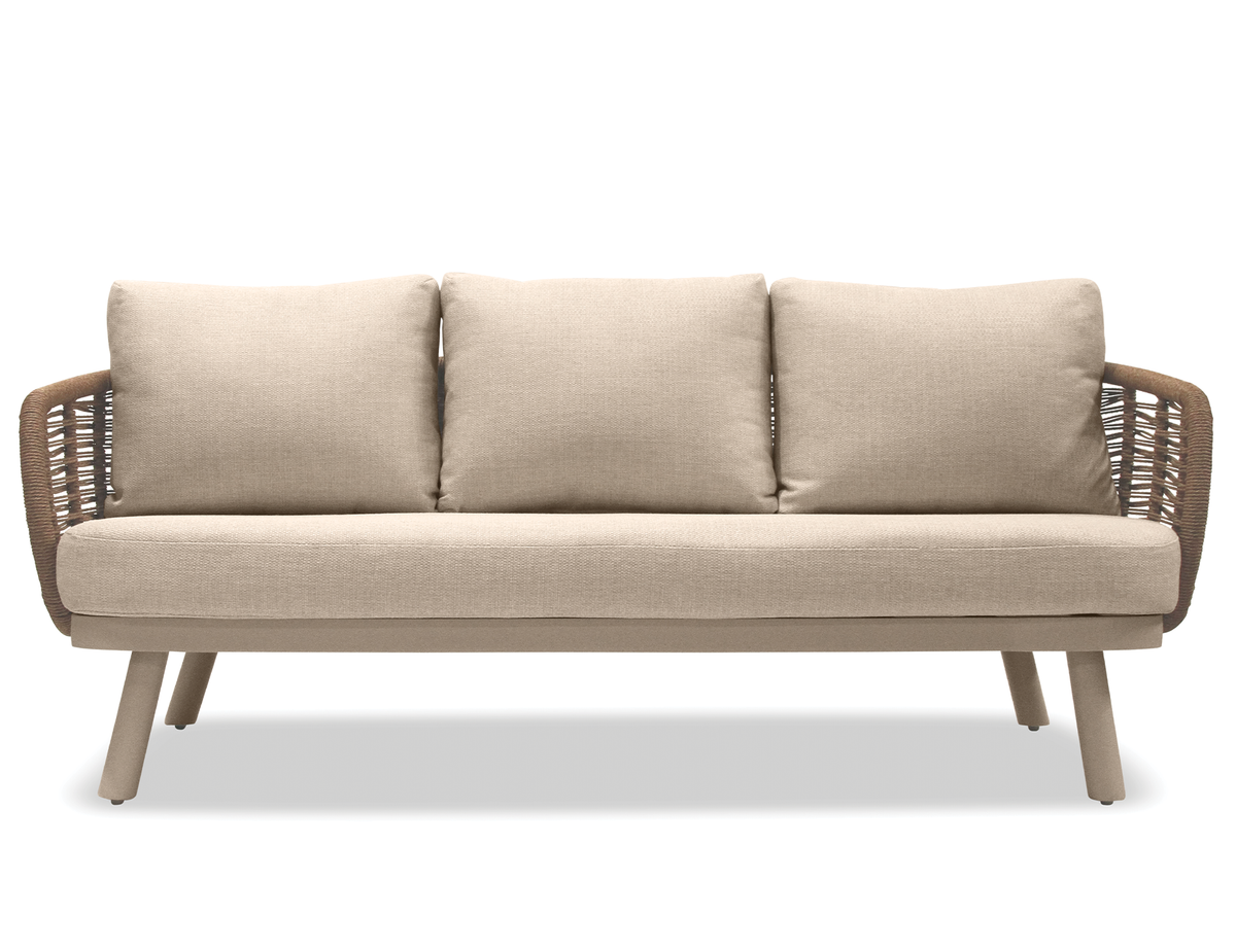 Sorrento 3 Seater Sofa - Outdoor - Latte