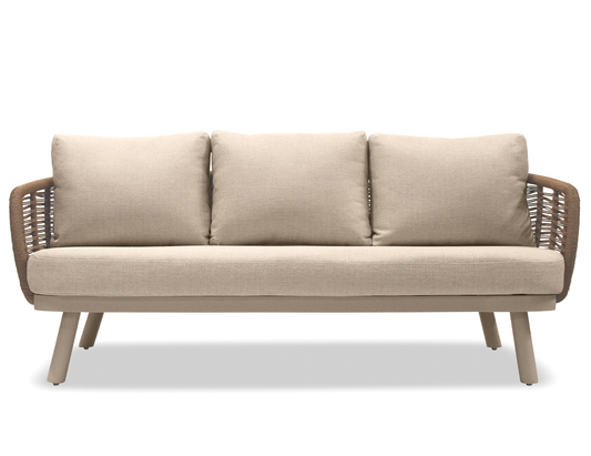 Sorrento 3 Seater Sofa - Outdoor - Latte