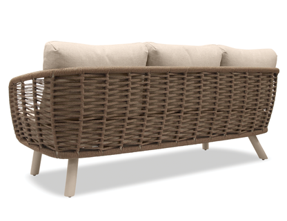 Sorrento 3 Seater Sofa - Outdoor - Latte