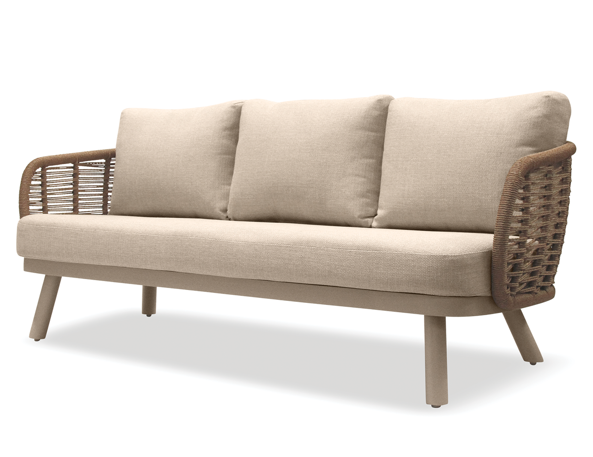 Sorrento 3 Seater Sofa - Outdoor - Latte