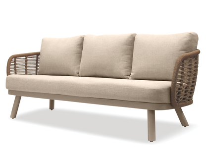 Sorrento 3 Seater Sofa - Outdoor - Latte