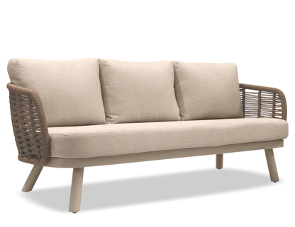 Sorrento 3 Seater Sofa - Outdoor - Latte