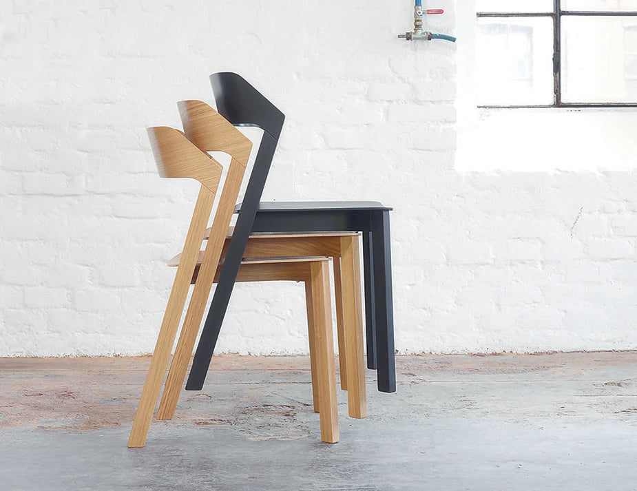 Merano Chair - Natural Oak - Veneer Seat - by TON