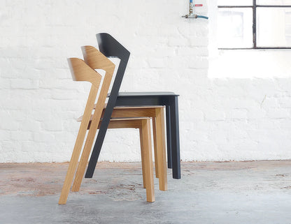Merano Chair - Natural Oak - Veneer Seat - by TON