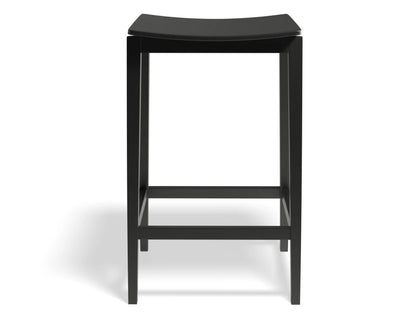 Stockholm Stool - Black Stain - Black Wood Seat - by TON