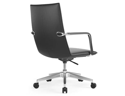 Strata Executive Office Chair - Chrome - Black