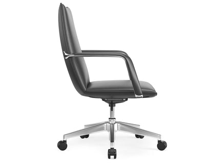 Strata Executive Office Chair - Chrome - Black