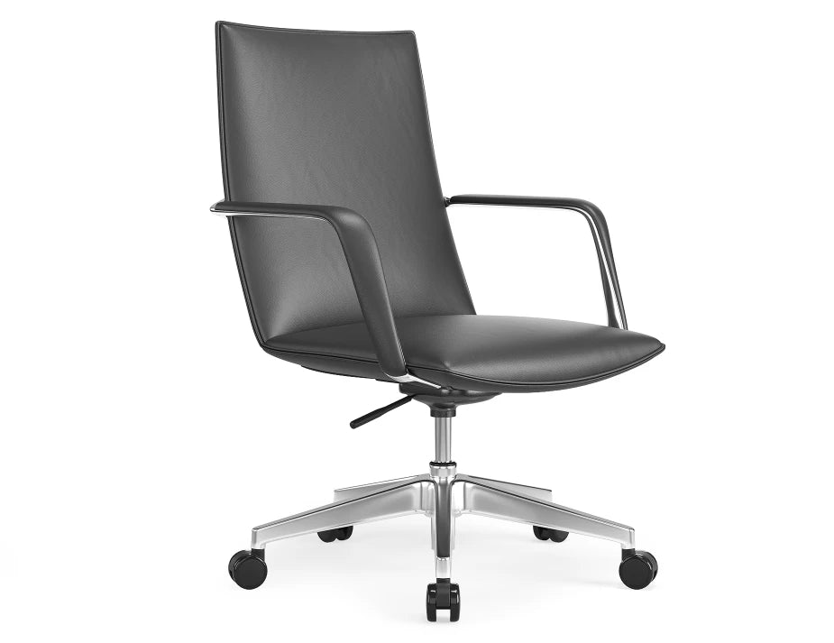 Strata Executive Office Chair - Chrome - Black