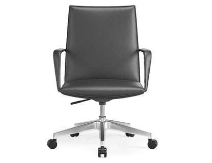 Strata Executive Office Chair - Chrome - Black