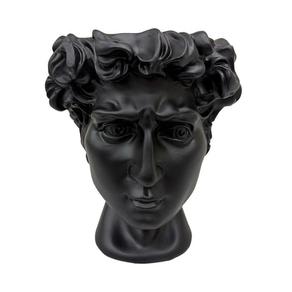 Urban Attitude David Head Planter - Matte Black