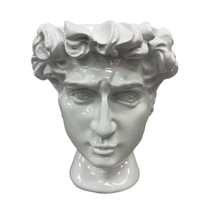 Urban Attitude David Head Planter - Matte White