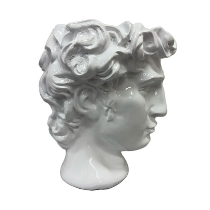 Urban Attitude David Head Planter - Matte White