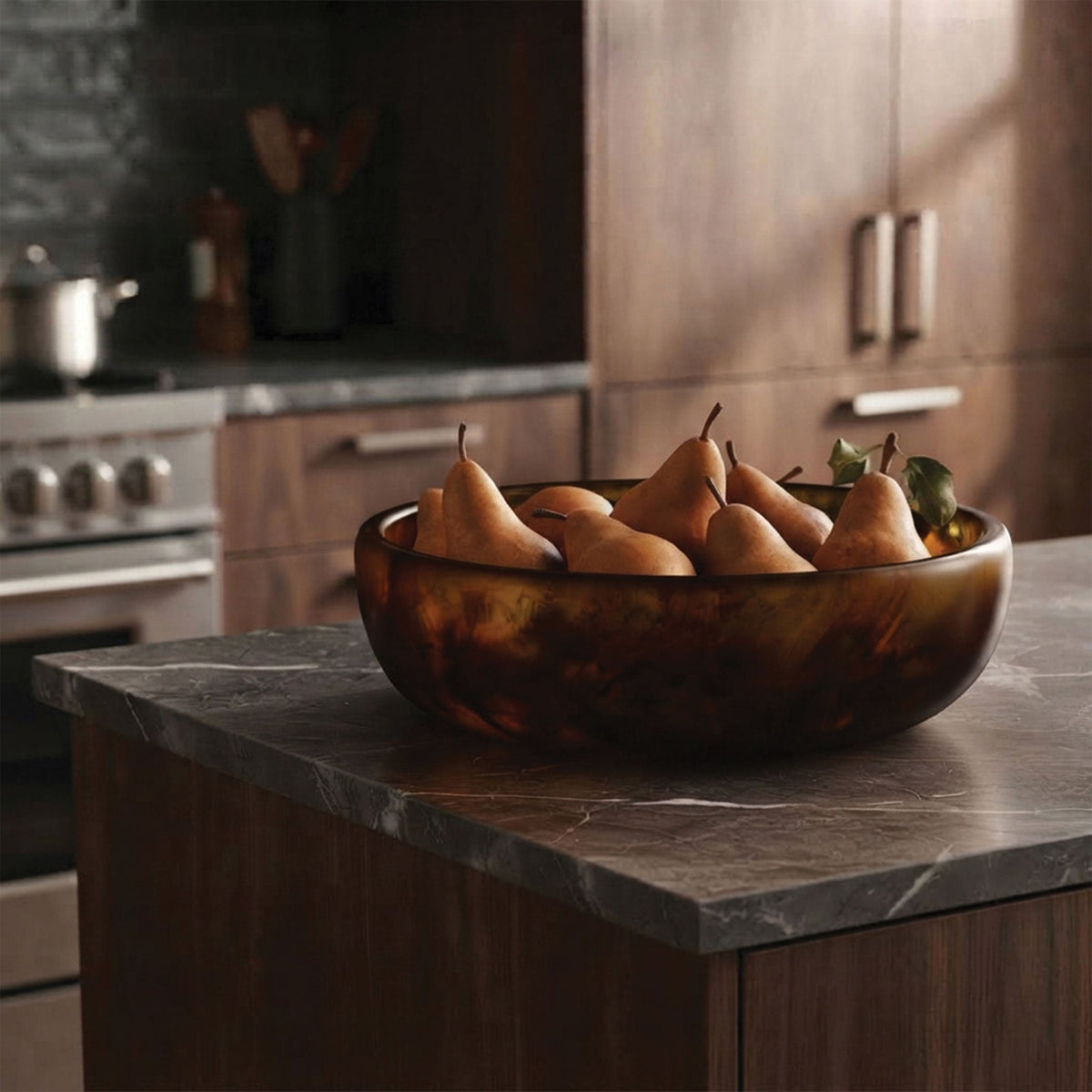 Urban Attitude GAB Extra Large Bowl 59.5 Wide by 12.5 Height - Dark Cocoa