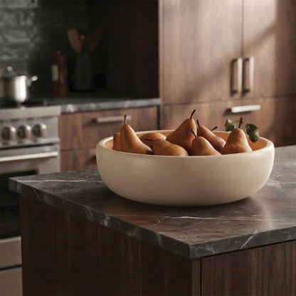 Urban Attitude GAB Extra Large Bowl 59.5 Wide by 12.5 Height - Stone Ivory