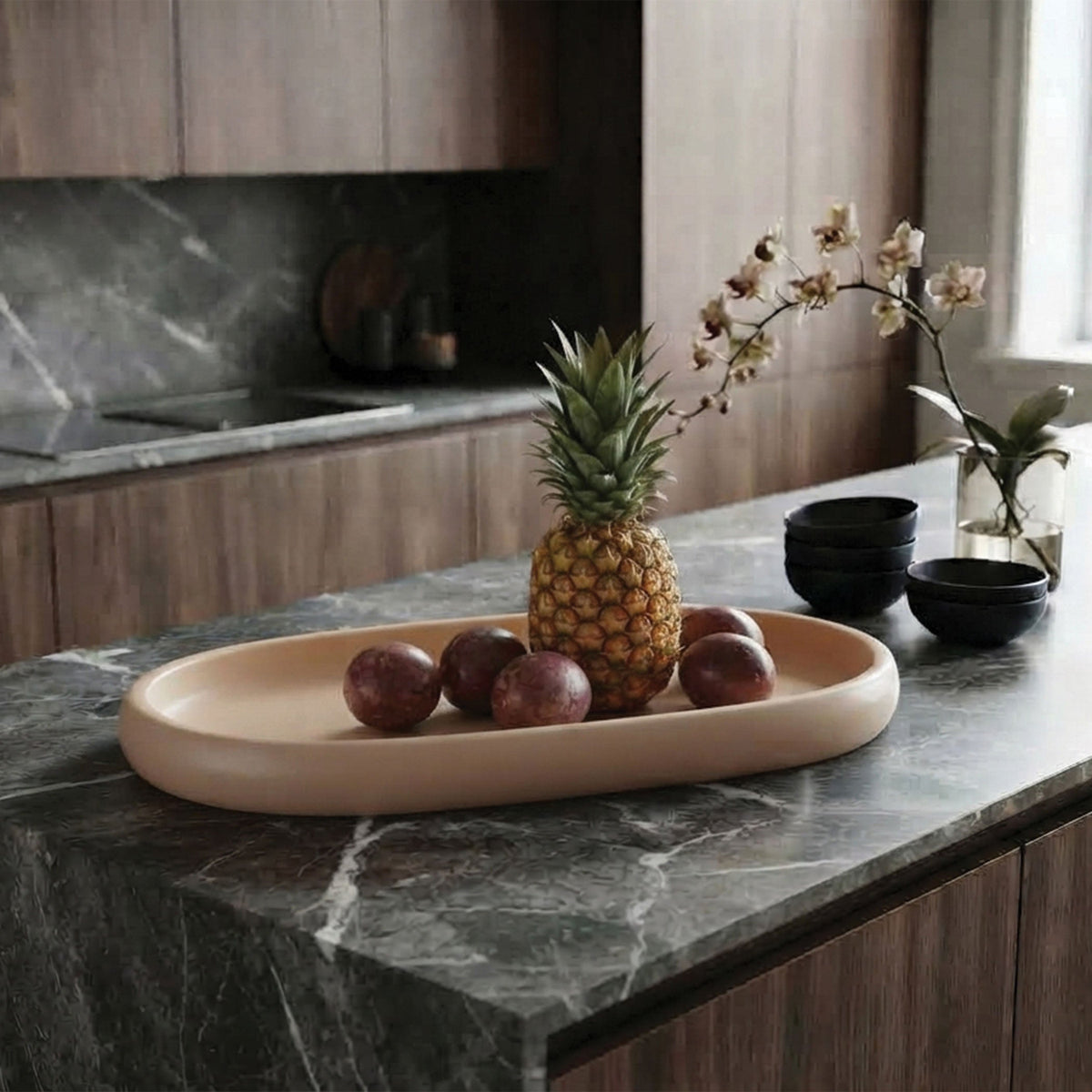 Urban Attitude MIA Extra Large Bowl Height 6cm, Width 37cm, Length 49cm - Stone Ivory