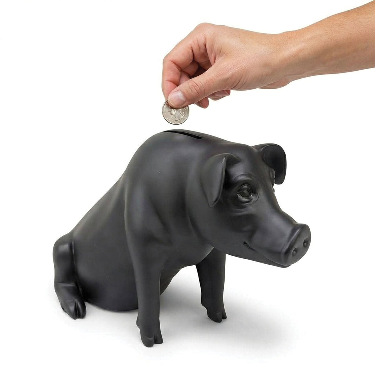 Urban Attitude Piggy Money Box - Matte Black