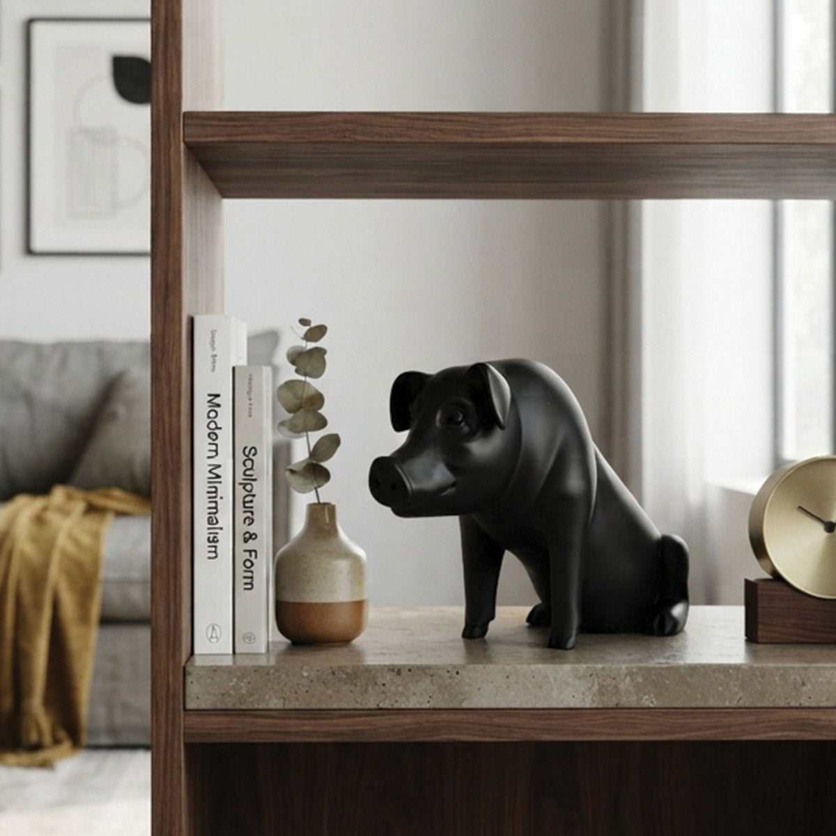 Urban Attitude Piggy Money Box - Matte Black