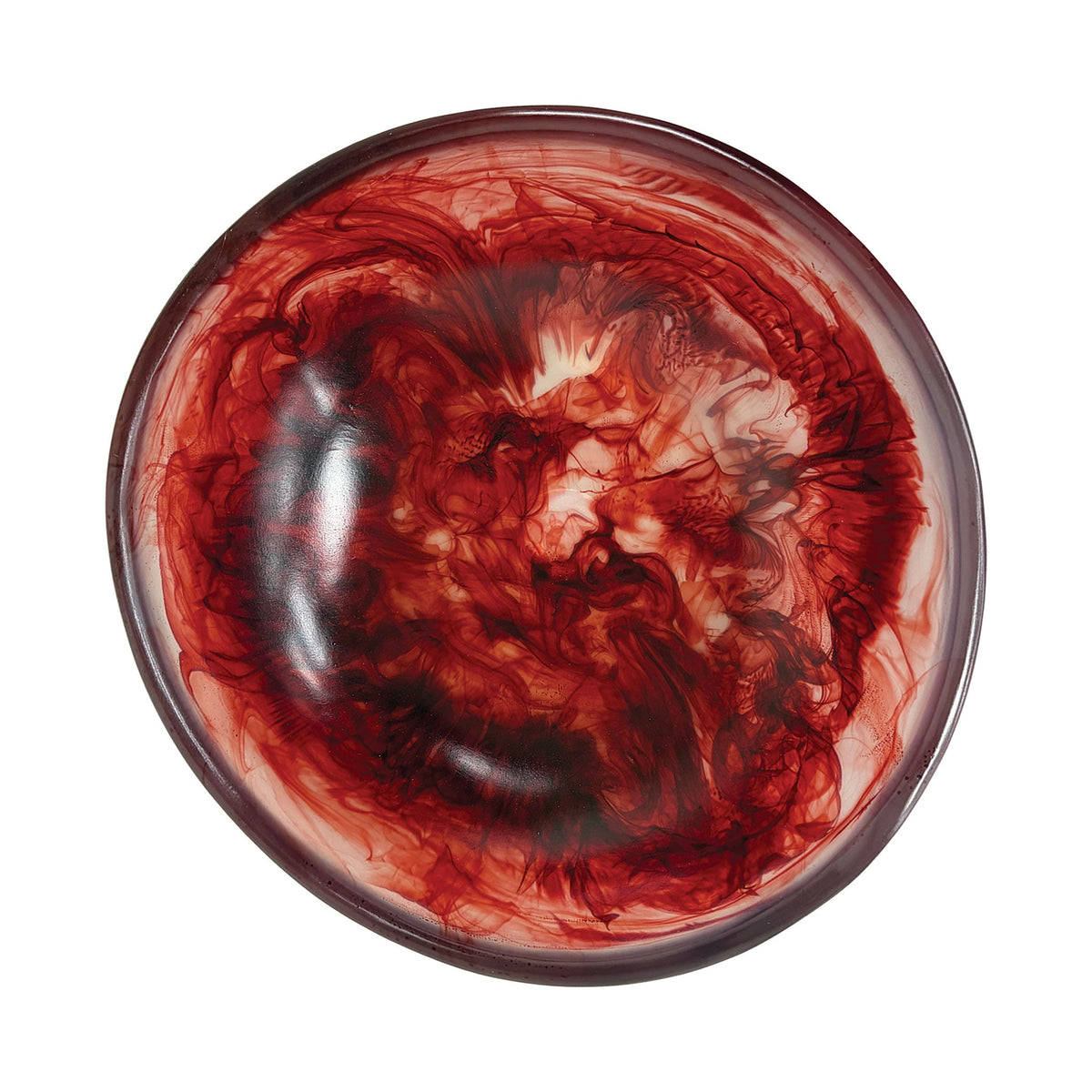 Urban Attitude RAQS Salad Bowl Height: 11.5cm, Width: 29.5cm, Length: 31cm - Berry Red