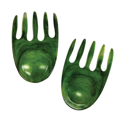 Urban Attitude SHELLY Salad Hands Servers Length 14cm, Width 9.3cm - Sage Mist