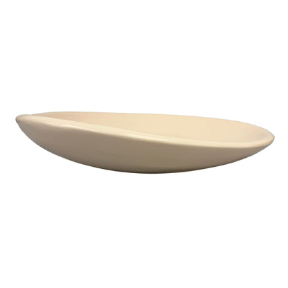 Urban Attitude SHAY Extra Large Bowl Height 6cm lowest 12cm highest by Width 52.5cm x 60cm - Stone Ivory
