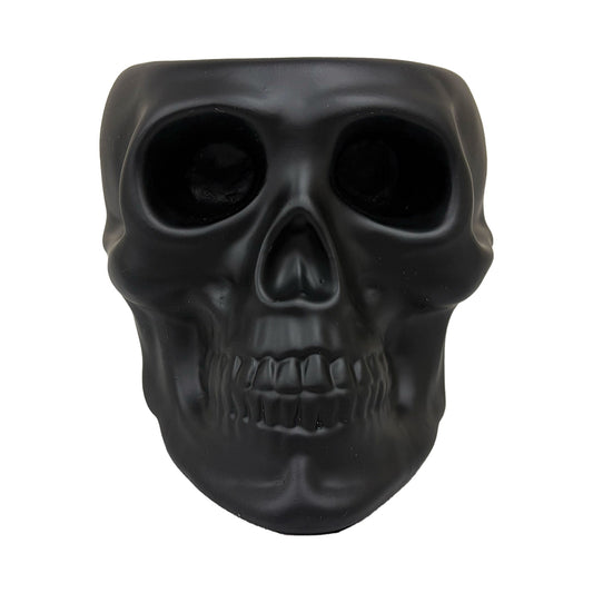 Urban Attitude Skull Statue - Matte Black