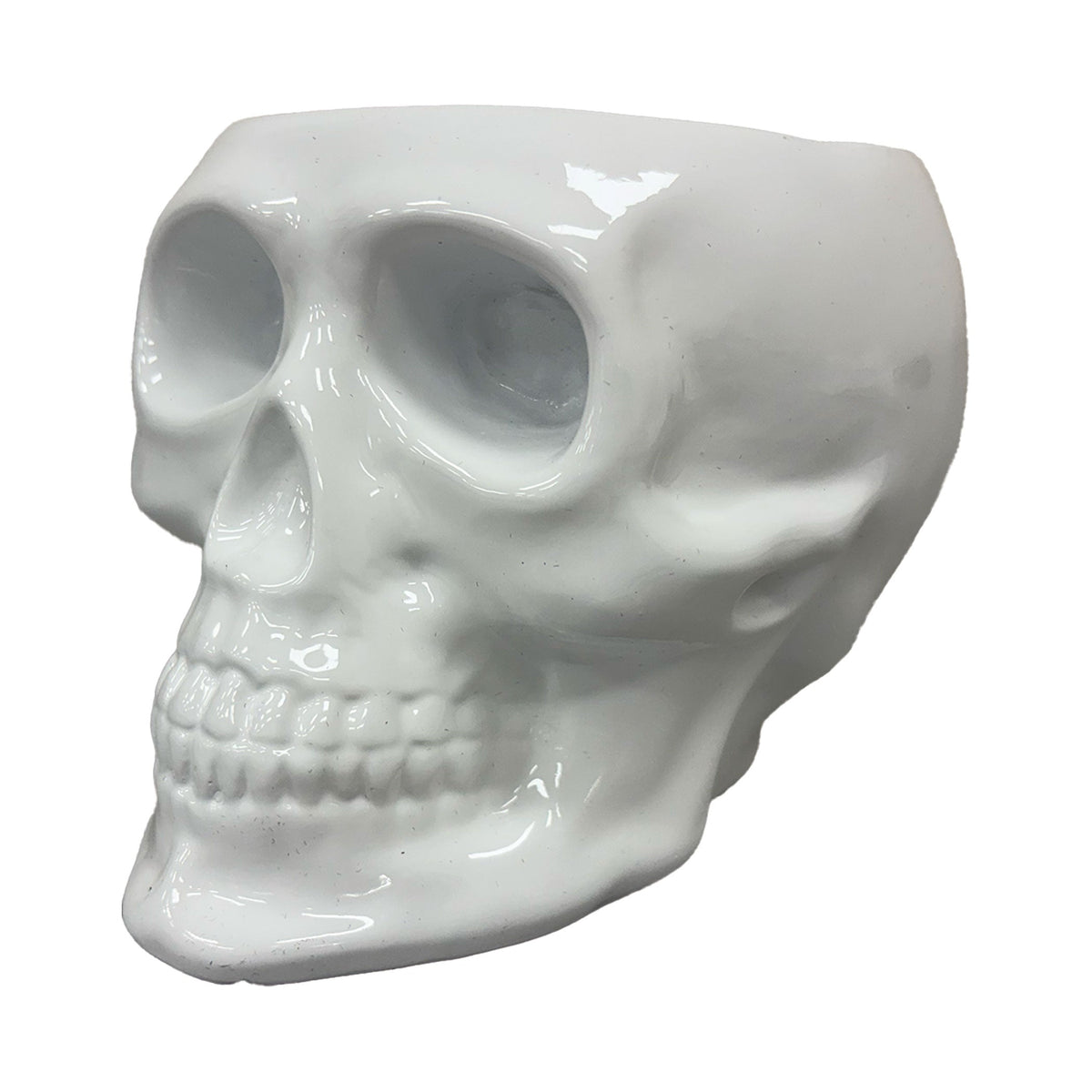 Urban Attitude Skull Statue - Matte White