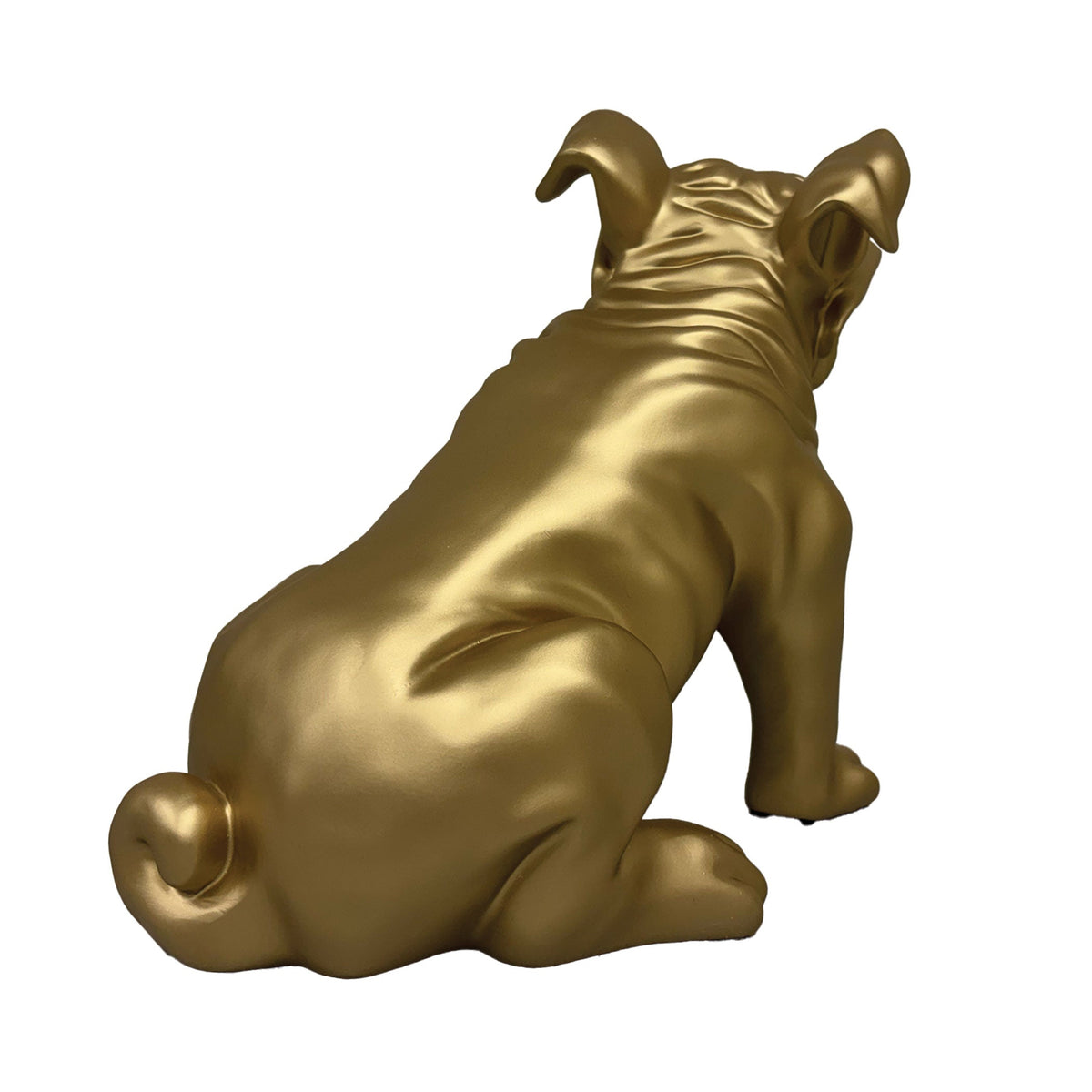 Urban Attitude Bulldog Statue - Matte Gold