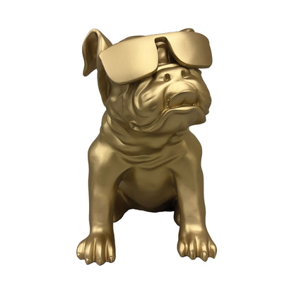 Urban Attitude Bulldog Statue - Matte Gold