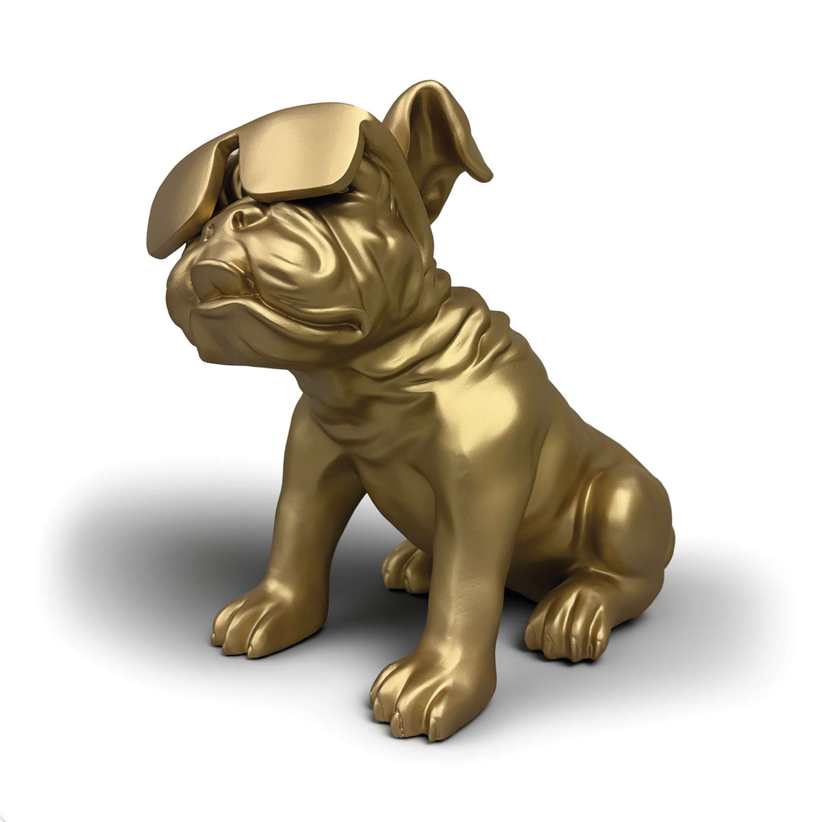 Urban Attitude Bulldog Statue - Matte Gold