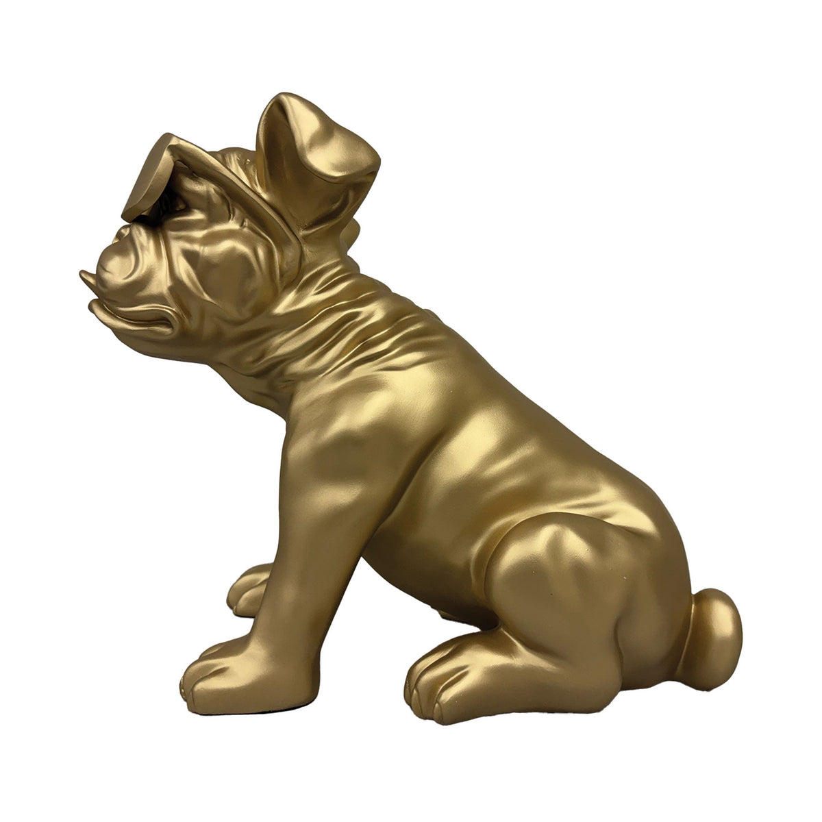 Urban Attitude Bulldog Statue - Matte Gold