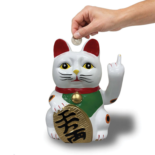 Urban Attitude Cheeky Un-Lucky Cat Money Box