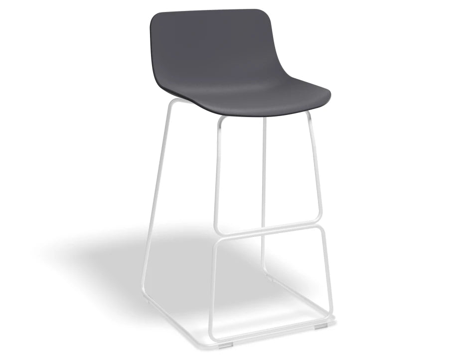Umbria Stool - White - Grey Shell