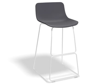 Umbria Stool - White - Grey Shell