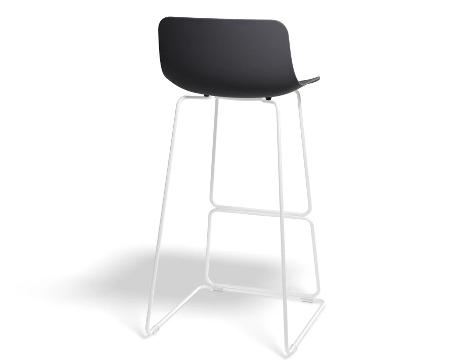Umbria Stool - White - Grey Shell