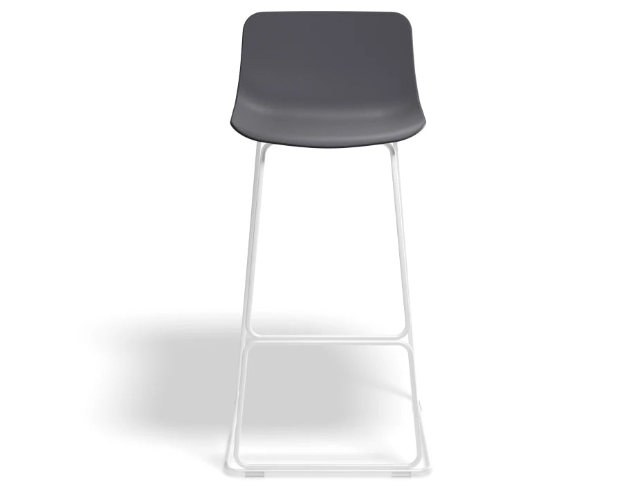 Umbria Stool - White - Grey Shell