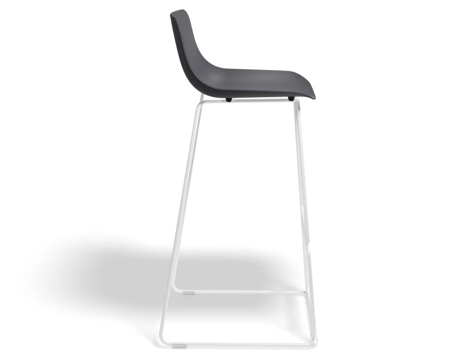 Umbria Stool - White - Grey Shell
