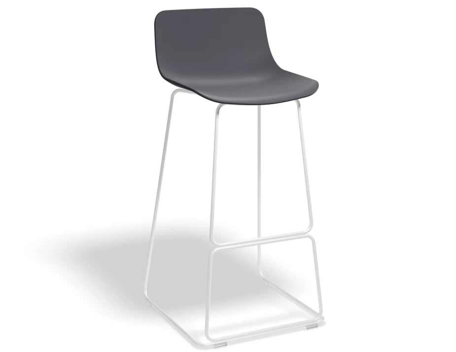 Umbria Stool - White - Grey Shell