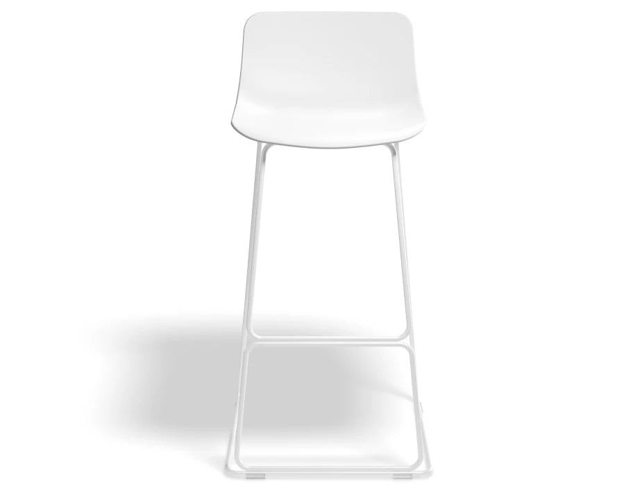 Umbria Stool - White - White Shell