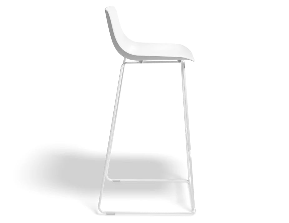 Umbria Stool - White - White Shell