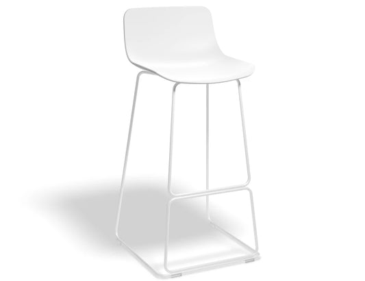 Umbria Stool - White - White Shell