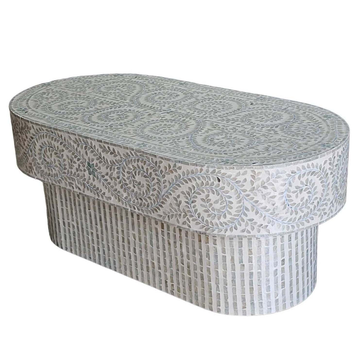 Undine Mother of Pearl Oval Coffee Table 120cm