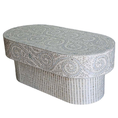 Undine Mother of Pearl Oval Coffee Table 120cm
