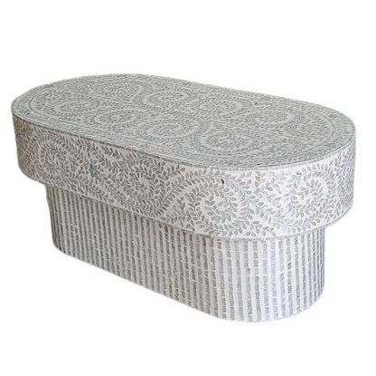 Undine Mother of Pearl Oval Coffee Table 120cm