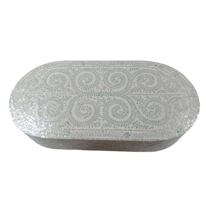 Undine Mother of Pearl Oval Coffee Table 120cm