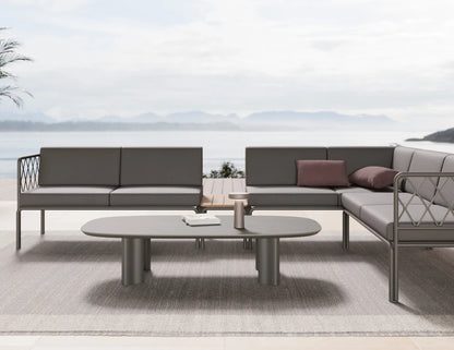 Vela Coffee Table - Outdoor - Charcoal - Basalt Ceramic Top