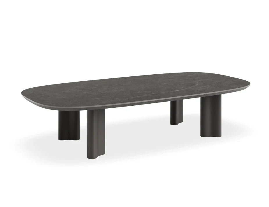 Vela Coffee Table - Outdoor - Charcoal - Basalt Ceramic Top