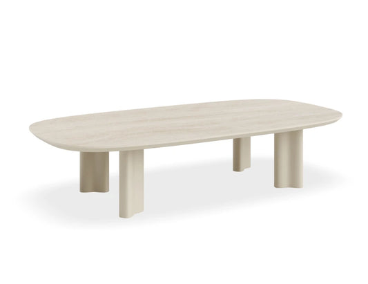 Vela Coffee Table - Outdoor - latte - Dune Ceramic Top