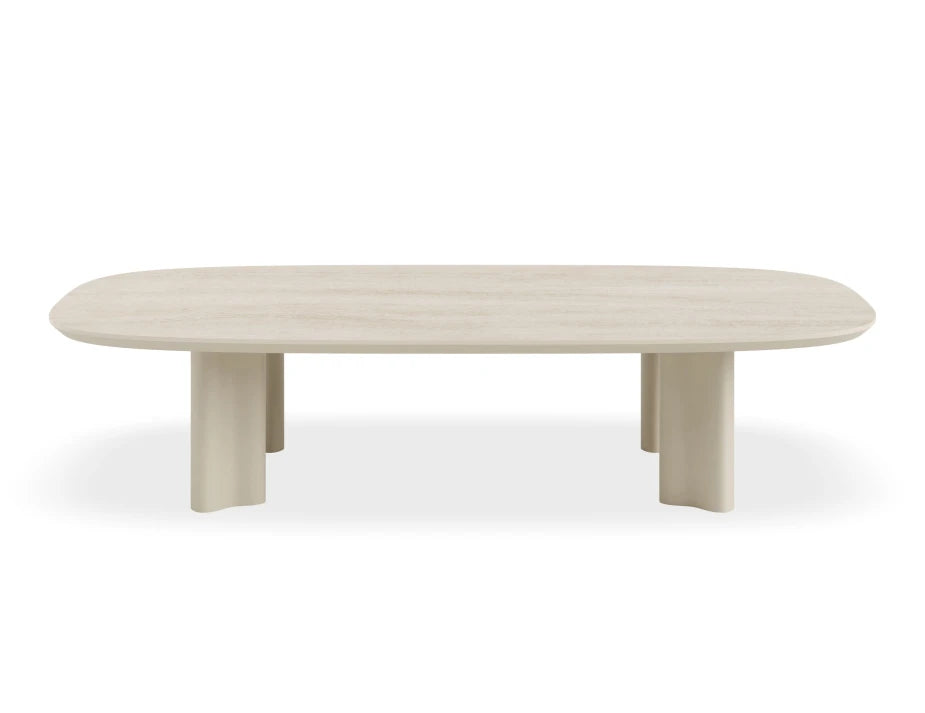 Vela Coffee Table - Outdoor - latte - Dune Ceramic Top