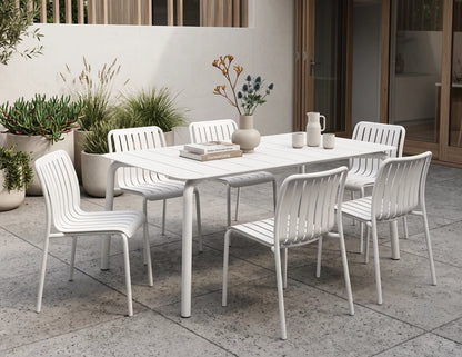 Roku Dining Table 160cm - Outdoor - White