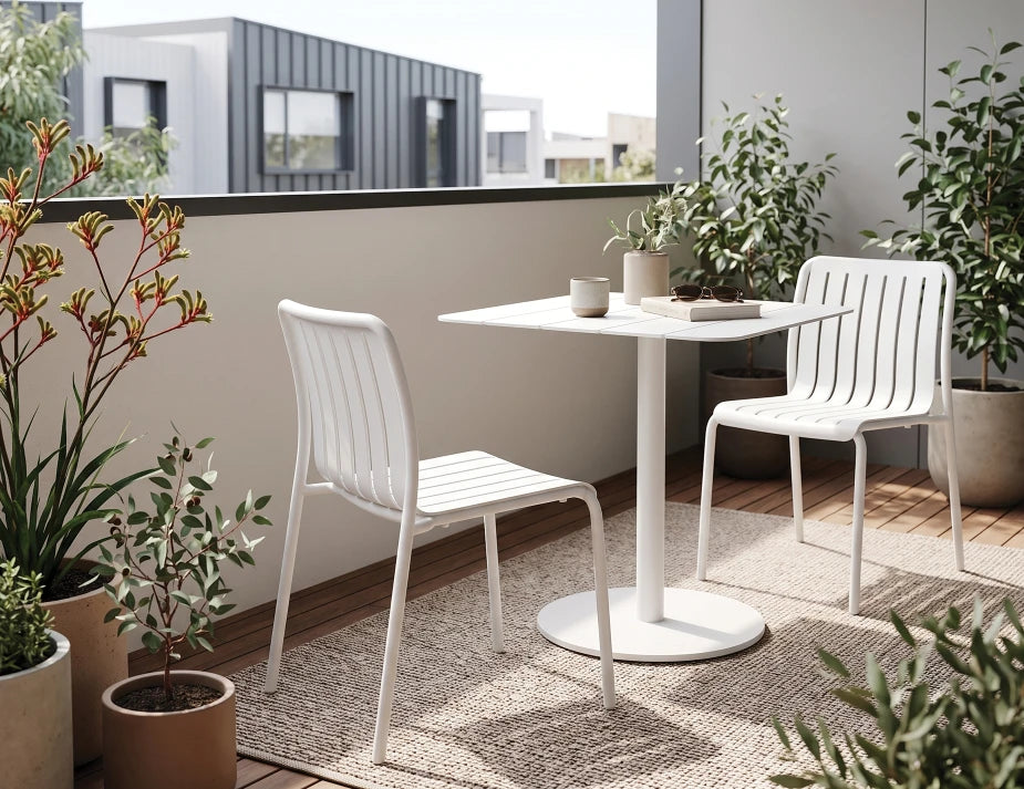 Roku Cafe Table - Outdoor - White